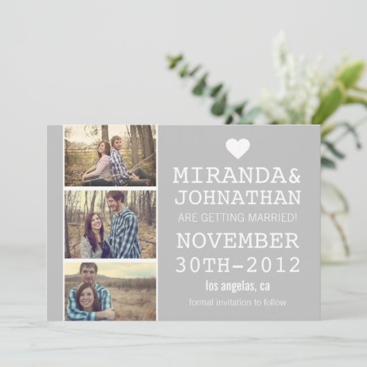 Grijze oude foto's opslaan Datum invullen Kaart (Staand voorkant)