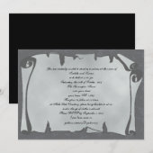 Grijze oude Gothic met schuifwisting Kaart (Voorkant / Achterkant)