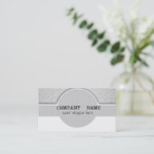 Grijze ovale legante Visitekaartjes (Staand voorkant)