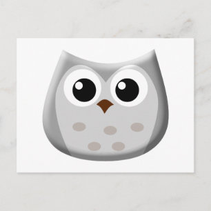 Grijze Owl Briefkaart