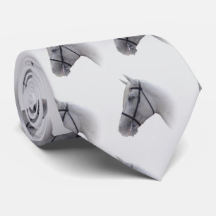 Grijze Paard Design Stropdas