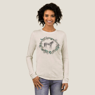 Grijze paard lange mouwen shirt