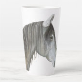 Grijze Paard Latte Mok (Voorkant)