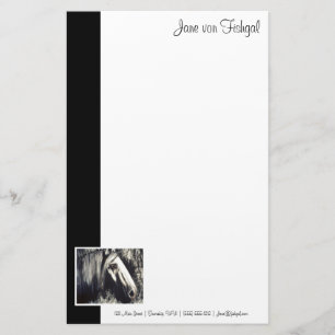 Grijze Paard met Zwarte Rand Briefpapier