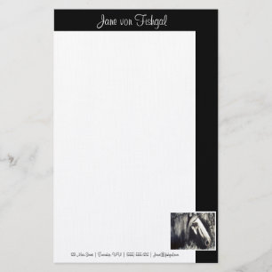 Grijze Paard met Zwarte Rand Briefpapier
