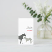 GRIJZE PAARD VISITEKAARTJE (Staand voorkant)