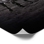 Grijze paarden Gallop Poster (Hoek)