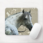 Grijze paarden muismat (Met muis)