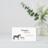 Grijze paarden nr. 2 visitekaartje (Staand voorkant)