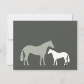 GRIJZE PAARDEN Persoonlijke briefpapier / Notecard Notitiekaartje (Voorkant)