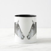 Grijze paardenkoffie Mok (Midden)