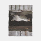 Grijze paardenpest fleece deken (Voorkant)