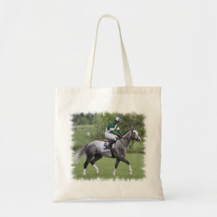 Grijze paardenpest met applaus kleine Canvas tas