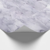 Grijze Paarse Misty Background Waterverf Cadeaupapier (Hoek)