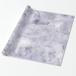 Grijze Paarse Misty Background Waterverf Cadeaupapier