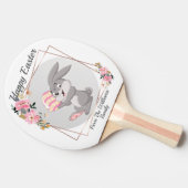 Grijze Paashaas Gepersonaliseerde Ping Pong Paddle Tafeltennisbatje (Zijkant)