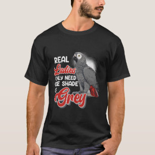 Grijze papegaai heeft echt een grijstinten nodig t-shirt