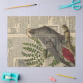 Grijze papegaai op ontkoppeling van  catalogus tissuepapier (Craft)