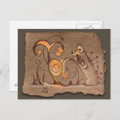 Grijze papierschets: Sneller Briefkaart (Voorkant / Achterkant)