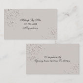 grijze parel visitekaartje (Voorkant / Achterkant)