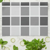 Grijze patroon theedoek (Gevouwen)