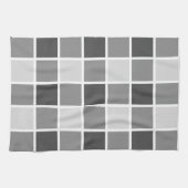 Grijze patroon theedoek (Horizontaal)