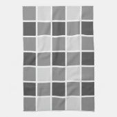 Grijze patroon theedoek (Verticaal)