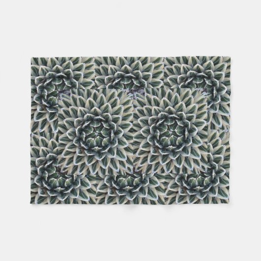 Grijze patroondeken fleece deken (Voorkant (Horizontaal))