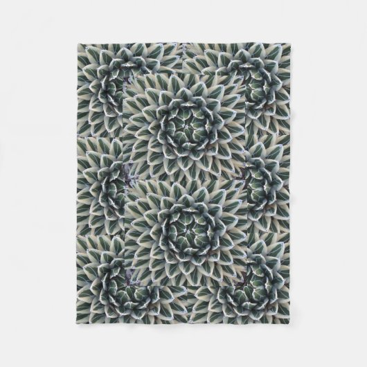 Grijze patroondeken fleece deken (Voorkant)