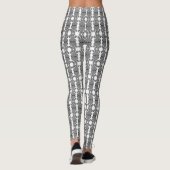 Grijze Paw Print Leggings (Achterkant)