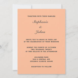 Grijze Peach Fuzz Elegant Eenvoudige Minimale Brui Kaart