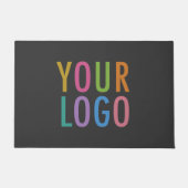 Grijze Persoonlijke Matten Bedrijfslogo Welkomstma (Voorkant)