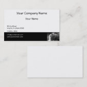 Grijze Perzische kat aan de Zwarte grens Visitekaartje (Voorkant / Achterkant)