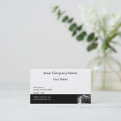 Grijze Perzische kat aan de Zwarte grens Visitekaartje (Staand voorkant)