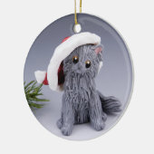 Grijze perzische katkeramische Ornament (Links)