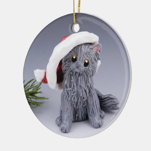 Grijze perzische katkeramische Ornament (Links)