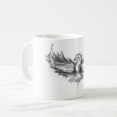Grijze Phoenix Rising Koffiemok (Voorkant links)