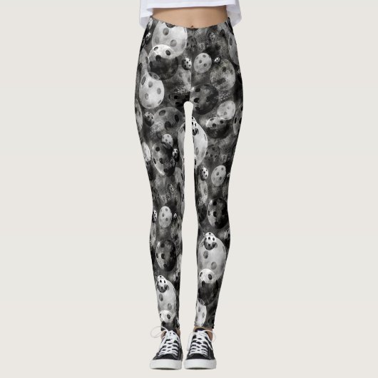 Grijze Pickleball Leggings (Voorkant)