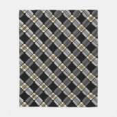 Grijze picknick fleece deken (Voorkant)