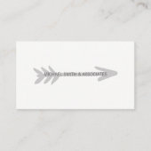 Grijze pijl visitekaartje (Voorkant)