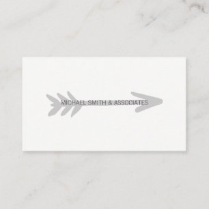 Grijze pijl visitekaartje