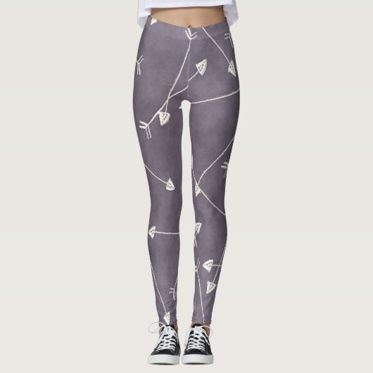 Grijze pijlen van Scandi Leggings (Voorkant)