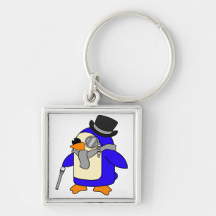 Grijze pinguïn sleutelhanger