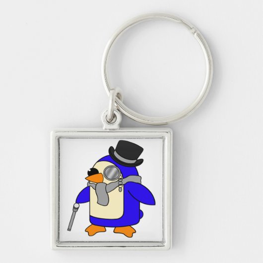 Grijze pinguïn sleutelhanger (Voorkant)
