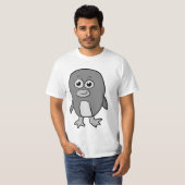 Grijze Pinguïn T-shirt (Voorkant volledig)
