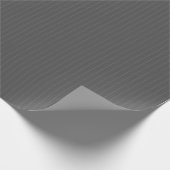 Grijze pinstripes cadeaupapier (Hoek)