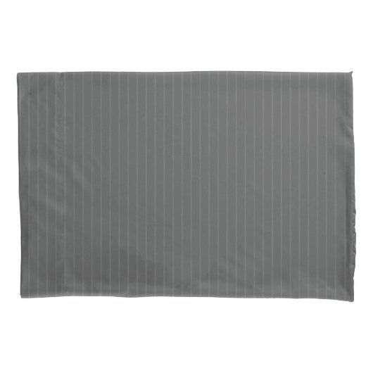 Grijze pinstripes kussensloop (Voorkant)
