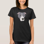 Grijze Pitbull T-shirt (Voorkant)