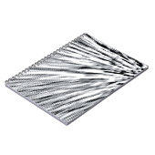 grijze-pixelwind notitieboek (Linkerzijde)