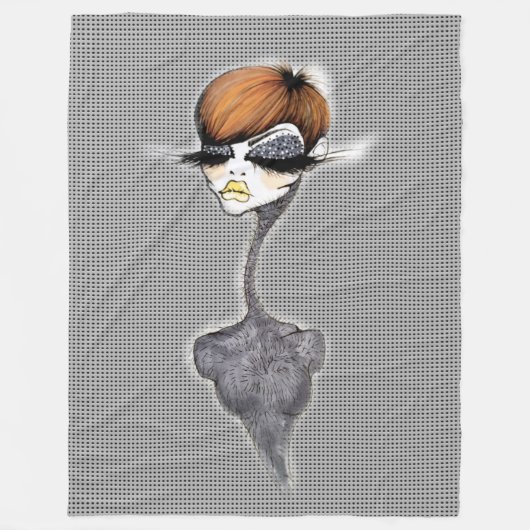 Grijze Pixie Blanket Fleece Deken (Voorkant)